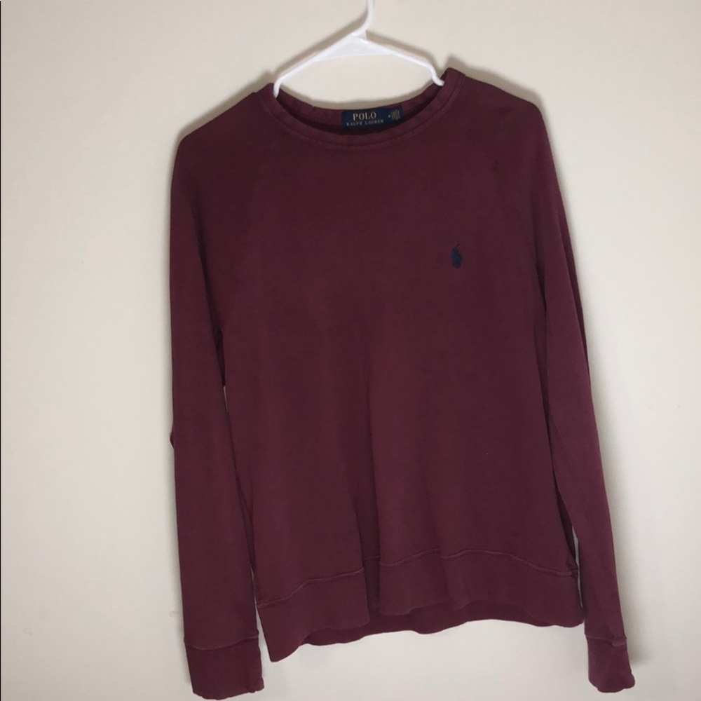 Maroon RL Polo Crew Sweater